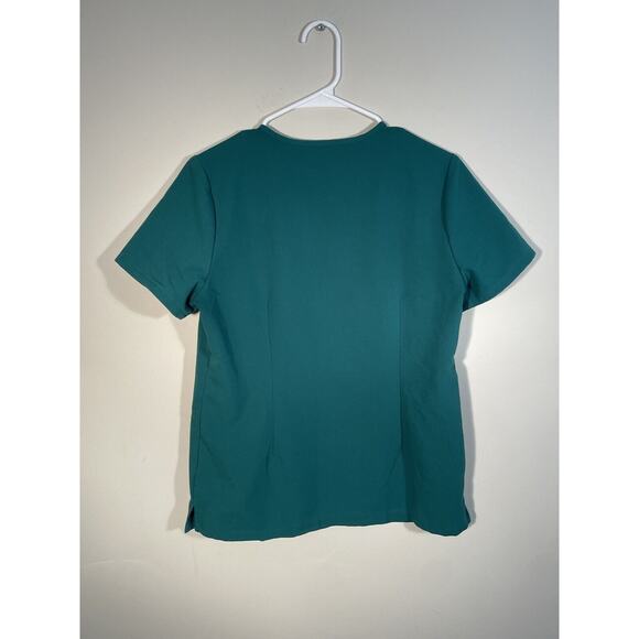 Lot of 2 Figs Technical Collection Women’s Small Short Sleeve V-Neck Shirts - Picture 6 of 9